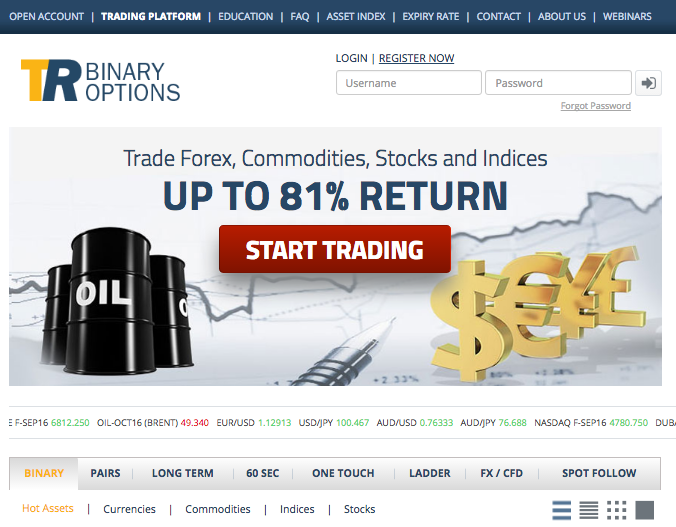 Binary options like trade rush