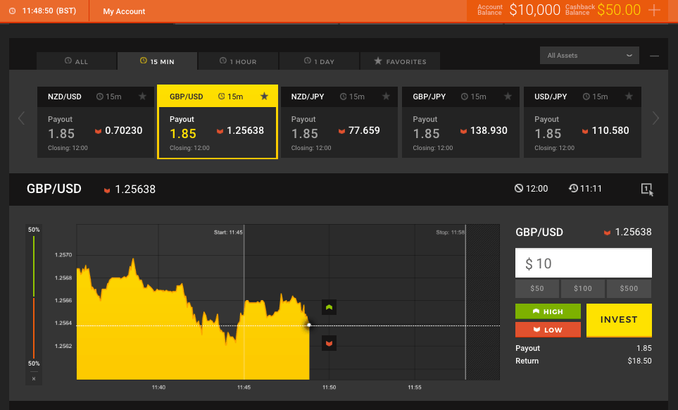 HighLow screenshot